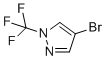 structure of CAS# 1046831-97-3, 4-Bromo-1-(trifluoromethyl)-1H-pyrazole