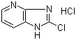2-氯-1H-咪唑并[4,5-b]吡啶盐酸盐分子结构 (CAS 104685-82-7)