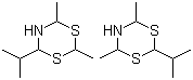 异丙基二甲基-1,3,5-二噻嗪分子结构 (CAS 104691-41-0)