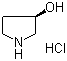 (R)-3-羟基吡咯烷盐酸盐分子结构 (CAS 104706-47-0)