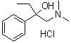 alpha-(二甲基氨基甲基)-alpha-乙基苄醇盐酸盐分子结构 (CAS 104743-23-9)