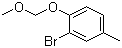 2-溴-1-(甲氧基甲氧基)-4-甲基苯分子结构 (CAS 104750-60-9)