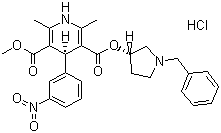 盐酸巴尼地平分子结构 (CAS 104757-53-1)