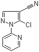 5-氯-1-(2-吡啶基)-1H-吡唑-4-甲腈分子结构 (CAS 104771-35-9)