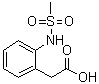 structure of CAS# 1047724-24-2, 2-[(甲基磺酰基)氨基]苯乙酸