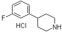 4-(3-氟苯基)哌啶盐酸盐分子结构 (CAS 104774-94-9)