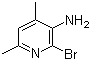 structure of CAS# 104829-98-3, 3-Amino-2-bromo-4,6-dimethylpyridine