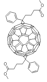 CAS # 1048679-01-1, 3',3''-Diphenyl-3'H,3''H-dicyclopropa[1,9:52,60][5,6]fullerene-C60-Ih-3',3''-dibutanoic acid 3',3''-dimethyl ester