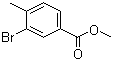 3-溴-4-甲基苯甲酸甲酯分子结构 (CAS 104901-43-1)
