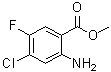 structure of CAS# 104901-79-3, 2-氨基-4-氯-5-氟苯甲酸甲酯