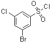 3-溴-5-氯苯磺酰氯分子结构 (CAS 1049026-36-9)