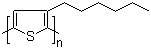 3-己基取代聚噻吩分子结构 (CAS 104934-50-1)