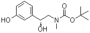 N-[(2R)-2-羟基-2-(3-羟基苯基)乙基]-N-甲基氨基甲酸叔丁酯分子结构 (CAS 1049702-99-9)