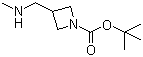 structure of CAS# 1049730-81-5, 3-[(甲基氨基)甲基]氮杂环丁烷-1-羧酸叔丁酯