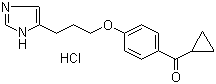structure of CAS# 1049741-81-2, 环丙基[4-[3-(1H-咪唑-5-基)丙氧基]苯基]甲酮盐酸盐