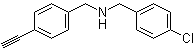 CAS # 1049809-94-0, 4-Chloro-N-[(4-ethynylphenyl)methyl]benzenemethanamine, (4-Chlorobenzyl)(4-ethynylbenzyl)amine