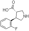 CAS 登录号：1049975-91-8, (3S,4R)-4-(2-氟苯基)吡咯烷-3-羧酸