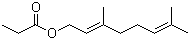 Geranyl propionate molecular structure (CAS 105-90-8)