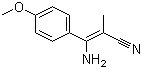 3-氨基-3-(4-甲氧基苯基)-2-甲基-2-丙烯腈分子结构 (CAS 1050392-15-8)