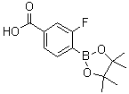 4-Carboxy-2-fluorophenylboronic acid pinacol ester molecular structure (CAS 1050423-87-4)