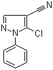 5-氯-1-苯基-1H-吡唑-4-甲腈分子结构 (CAS 1050619-81-2)