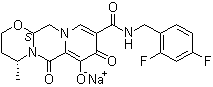 structure of CAS# 1051375-19-9, Dolutegravir sodium