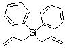 二烯丙基二苯基硅烷分子结构 (CAS 10519-88-7)