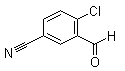 structure of CAS# 105191-41-1, 4-Chloro-3-formylbenzonitrile
