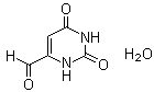 1,2,3,6-四氢-2,6-二氧代-4-嘧啶甲醛一水合物分子结构 (CAS 1052405-08-9)