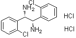(1S,2S)-1,2-二(2-氯苯基)-1,2-乙二胺二盐酸盐分子结构 (CAS 1052707-24-0)