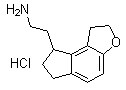 1,6,7,8-四氢-2H-茚并[5,4-b]呋喃-8-乙胺盐酸盐分子结构 (CAS 1053239-39-6)