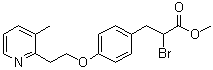 CAS 登录号：105355-28-0, alpha-溴-4-[2-(3-甲基-2-吡啶基)乙氧基]苯丙酸甲酯