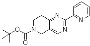 7,8-二氢-2-(2-吡啶基)-吡啶并[4,3-d]嘧啶-6(5H)-羧酸叔丁酯分子结构 (CAS 1053655-84-7)