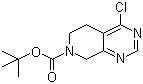 4-氯-5,8-二氢-吡啶并[3,4-d]嘧啶-7(6H)-羧酸叔丁酯分子结构 (CAS 1053656-57-7)