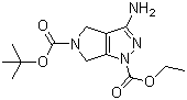 3-氨基-3a,4,6,6a-四氢吡咯并[3,4-c]吡唑-1,5-二甲酸 5-叔丁酯 1-乙酯分子结构 (CAS 1053656-67-9)