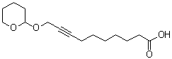10-[(四氢-2H-吡喃-2-基)氧基]-8-癸炔酸分子结构 (CAS 1053656-74-8)