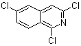 structure of CAS# 1053658-49-3, 1,3,6-Trichloroisoquinoline