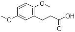 structure of CAS# 10538-49-5, 3-(2,5-Dimethoxyphenyl)propanoic acid