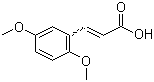 2,5-二甲氧基肉桂酸分子结构 (CAS 10538-51-9)