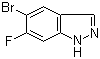 5-溴-6-氟-1H-吲唑分子结构 (CAS 105391-70-6)