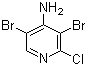 3,5-二溴-2-氯-4-吡啶胺分子结构 (CAS 1054484-40-0)