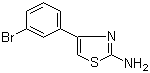 2-氨基-4-(3-溴苯基)噻唑分子结构 (CAS 105512-81-0)