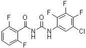 CAS 登录号：105534-54-1, N-[[(5-氯-2,3,4-三氟苯基)氨基]羰基]-2,6-二氟苯甲酰胺