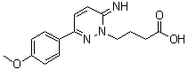 6-亚氨基-3-(4-甲氧基苯基)-1(6H)-哒嗪丁酸分子结构 (CAS 105538-73-6)