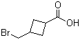 3-(溴甲基)环丁烷羧酸分子结构 (CAS 10555-42-7)