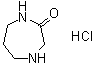 六氢-2H-1,4-二氮杂卓-2-酮盐酸盐分子结构 (CAS 1056010-05-9)