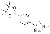 structure of CAS# 1056039-83-8, 2-(2-Methyl-2H-tetrazol-5-yl)pyridine-5-boronic acid pinacol ester