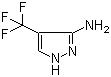 4-三氟甲基-1H-吡唑-3-胺分子结构 (CAS 1056139-87-7)