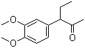3-(3,4-二甲氧基苯基)戊-2-酮分子结构 (CAS 105638-31-1)
