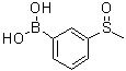 3-甲基亚磺酰基苯硼酸分子结构 (CAS 1056475-66-1)